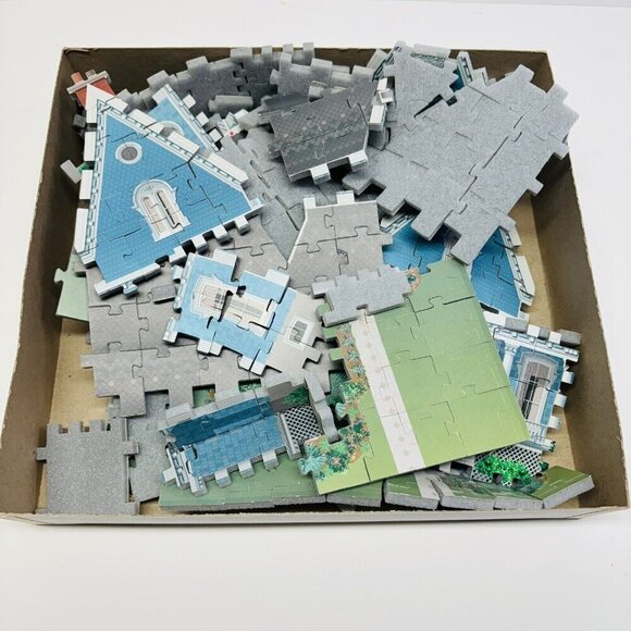 Vtg Puzz-3D Catherine Victorian House 3 Dimensional Jigsaw Puzzle - Picture 8 of 8